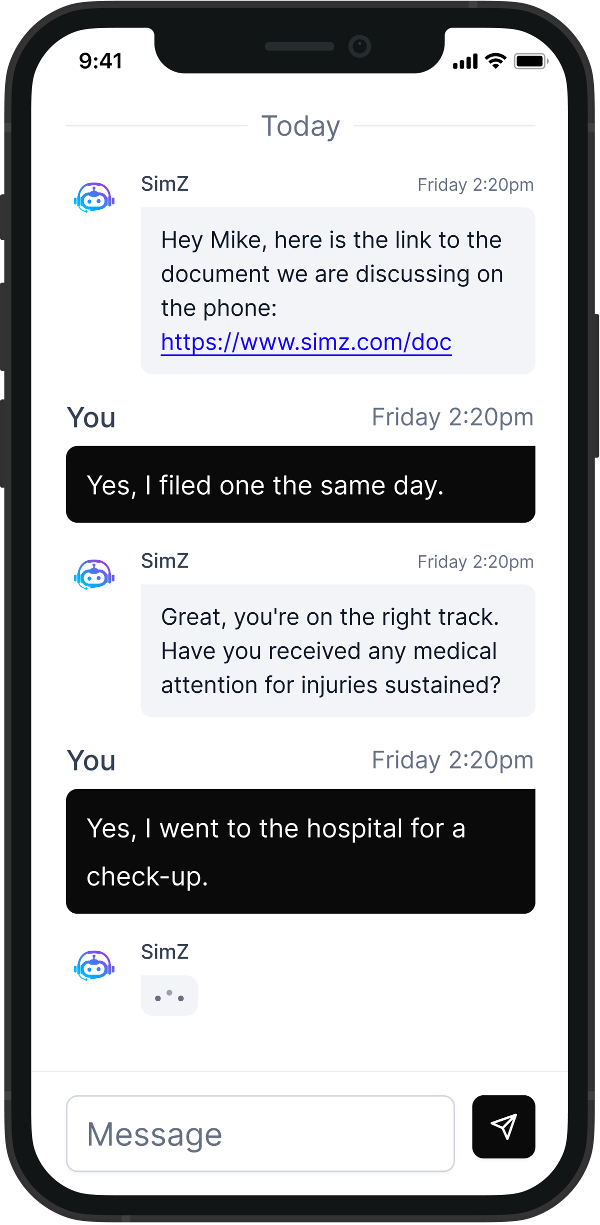 Legal AI Chat Interface